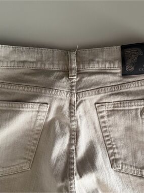 Versace Collection Men's Slim Straight Jeans in Light Beige Size 31